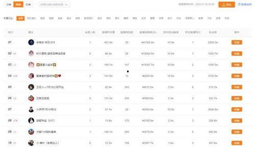 飞瓜直播今日排行,热门主播风云变幻，揭秘热门话题背后的秘密