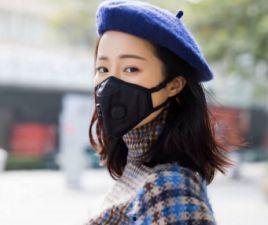 明星网红黑色口罩照片